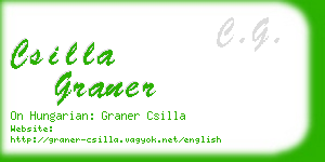 csilla graner business card